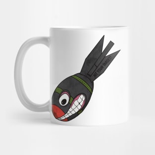 World War 2 Style Cartoon Bomb Hit Your Target Mug